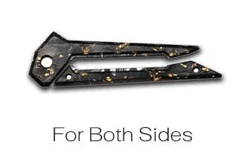 Gold Foil Carbon Fiber Scale Set (4 pieces)