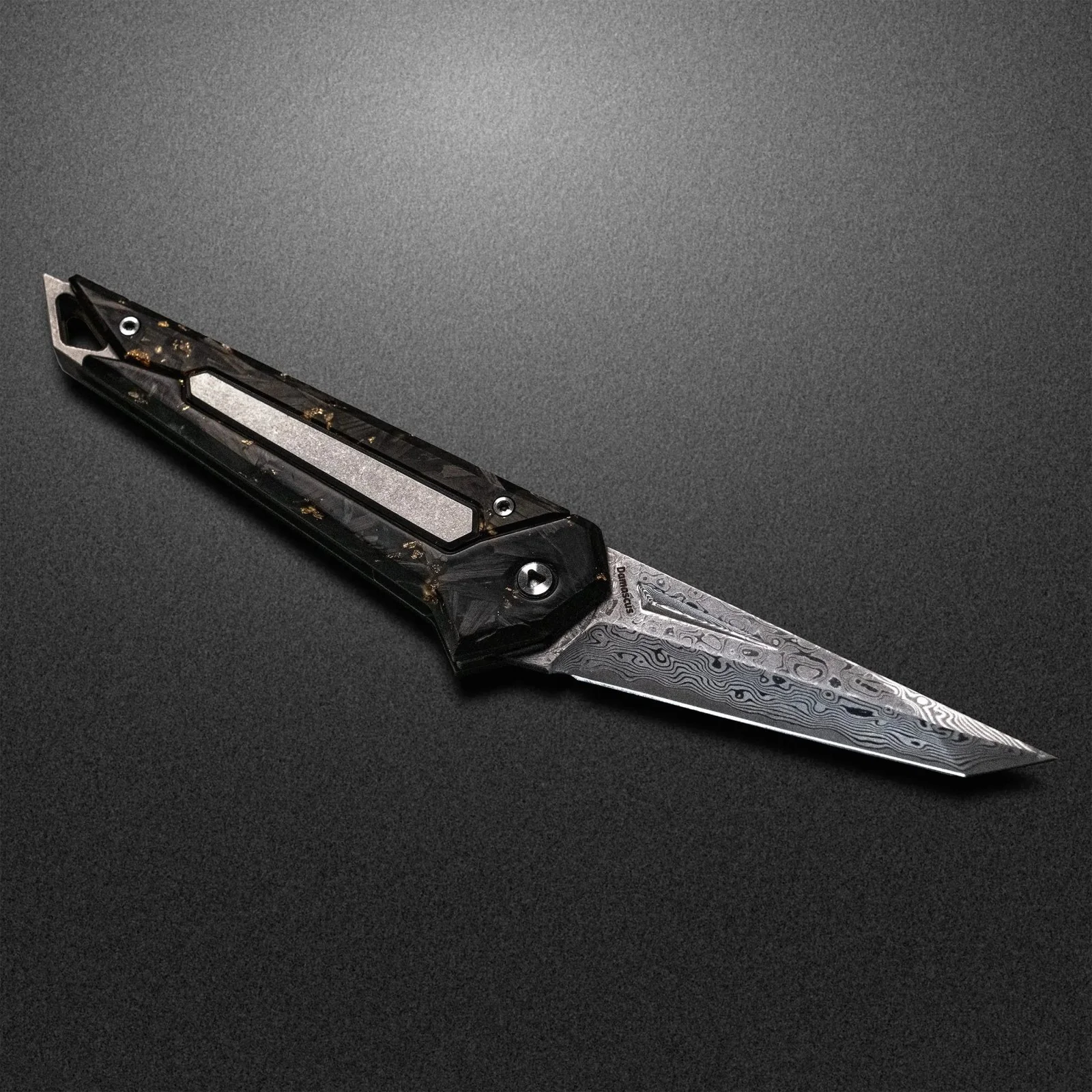 Damascus KAMETA - Gold Foil CF Scales - Image 4