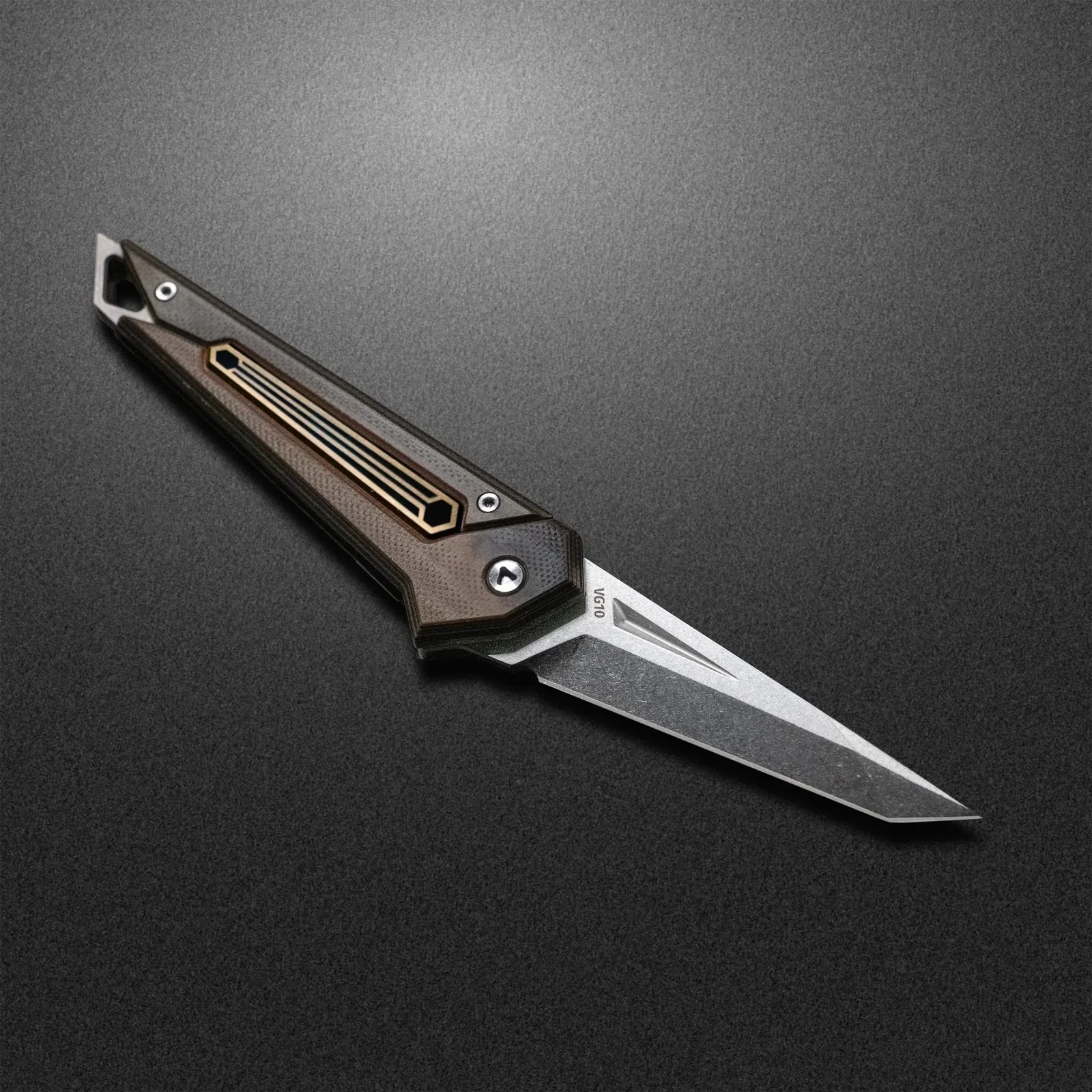 Stonewash KAMETA - G10 Amber Black Scales - Image 5