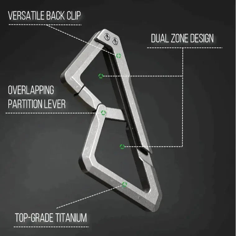 Kootenay Titanium Carabiner With Back Clip - Image 9