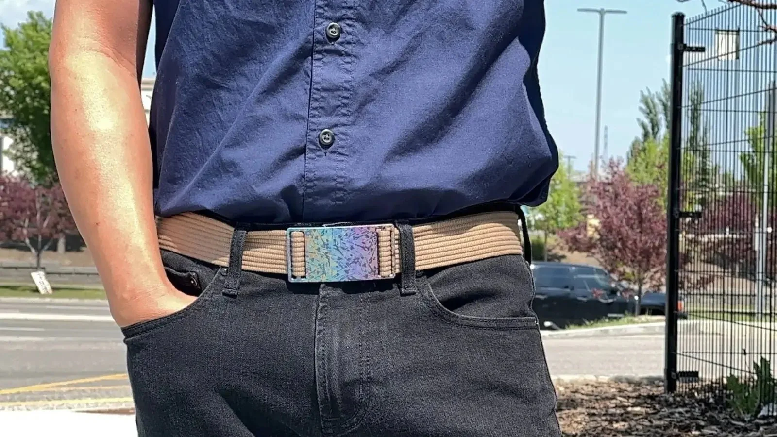 SnapTi Titanium Buckle & Belt (Adapts to waist sizes from 28 to 42 inches) - Image 4
